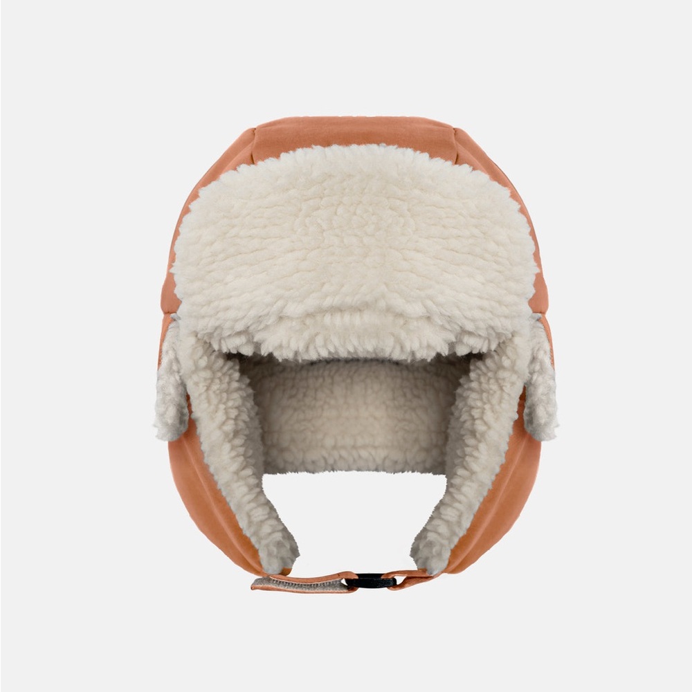 Warm Tan and Cream Kids Aviator Hat